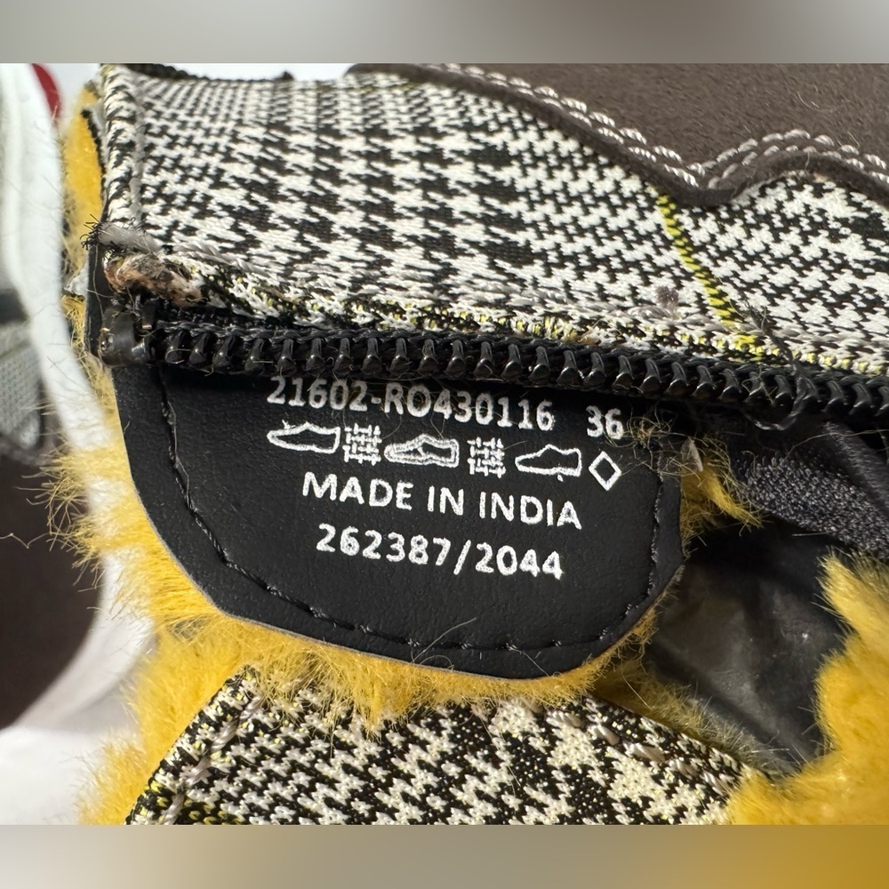 Romika Helsinki 02 Black Yellow Faux Fur Boot Sneaker EU 36 US 5 to 5.5 - Picture 6 of 13